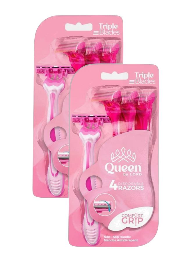 Queen By Lord 3 Blade Shaving Razor Set - Image 2