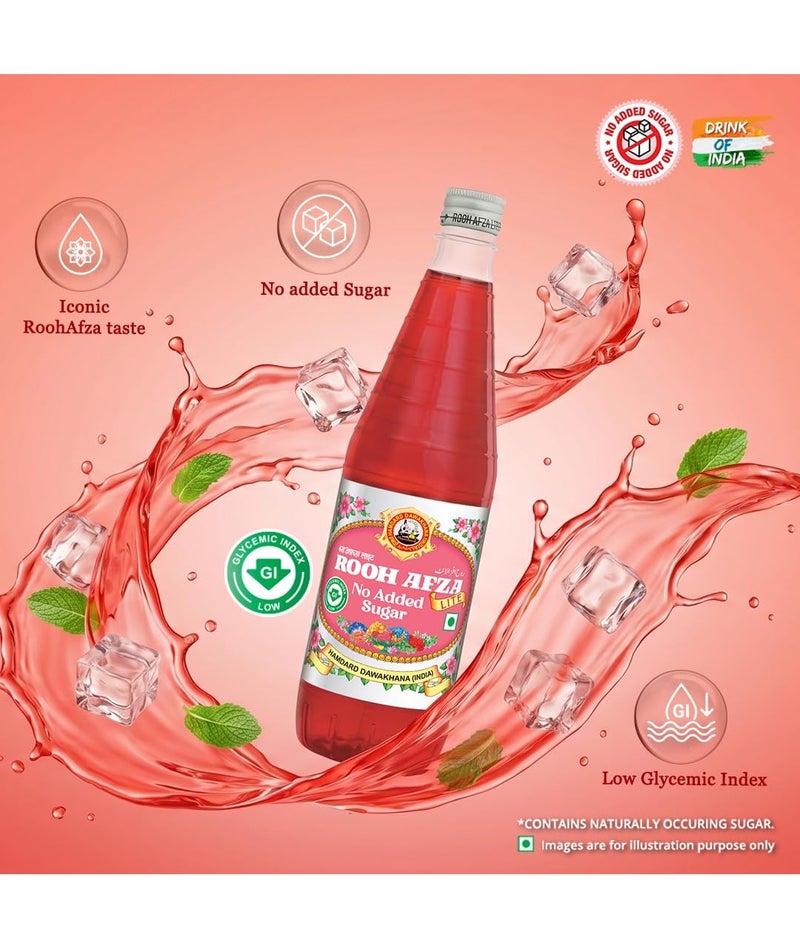 Hamdard ROOH AFZA LITE No Added Sugar 750 ml - Image 3