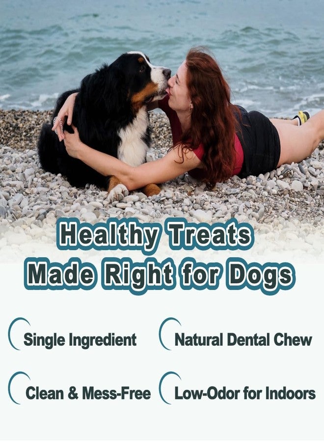 VITADAY Dog Jerky, 100% Fish Skin Dog Treats, Tough Grain-Free Rawhide Alternative, Natural Dog Jerky Treats for, Rich in Collagen & Omega-3, Low Fat, Hypoallergenic, 3 oz Pack, Ring (L) - Image 3