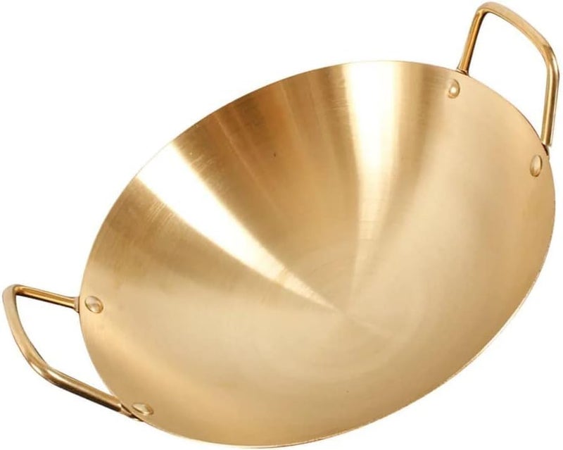 Kruvad Stainless Steel Kadhai for Cooking - Bottom Hammered | Healthy & Non-Toxic Cookware | Ideal for Deep Frying | Ayurvedic Health Benefited Kadhai 1L Patila, Bhagona - Image 1