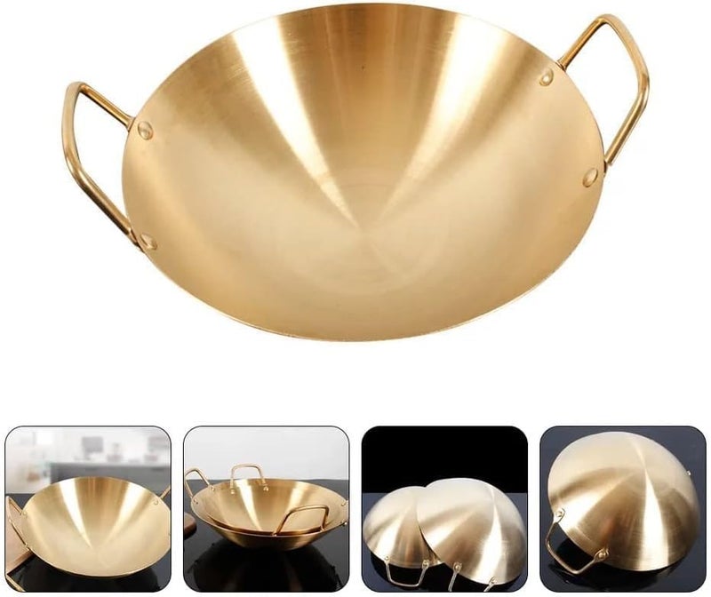 Kruvad Stainless Steel Kadhai for Cooking - Bottom Hammered | Healthy & Non-Toxic Cookware | Ideal for Deep Frying | Ayurvedic Health Benefited Kadhai 1L Patila, Bhagona - Image 5