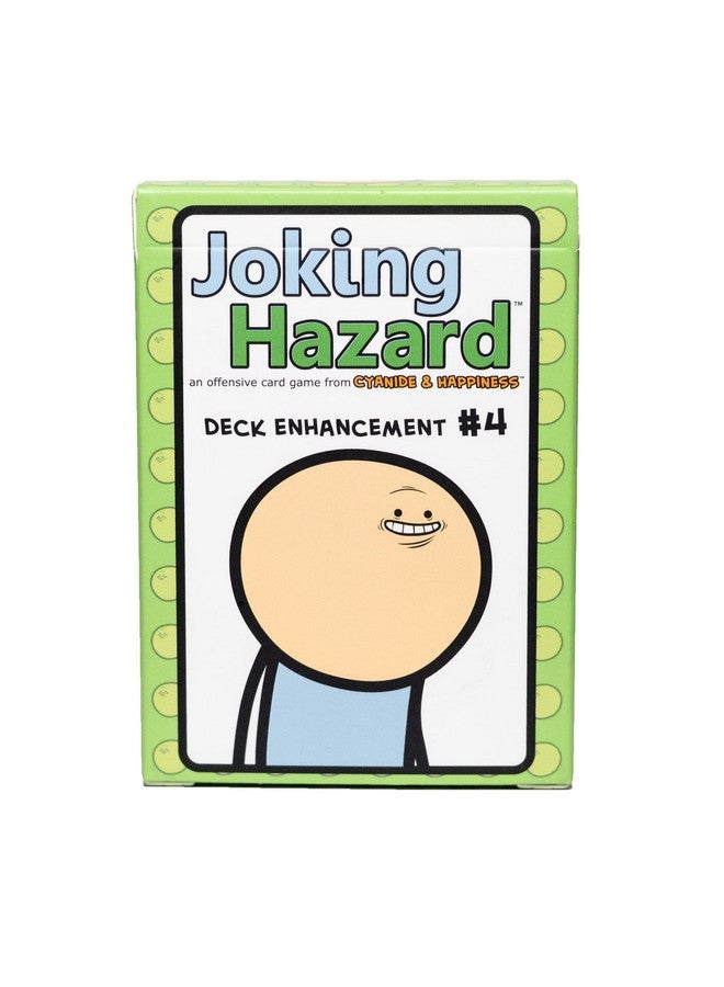 جوكنغ هازارد تعزيز المجموعة رقم 4 - التوسعة الرابعة لبطاقة بناء هزلية Joking Hazard - لعبة حفلات من Cyanide and Happiness من 3 إلى 10 لاعبين، باللون الأخضر - Image 1