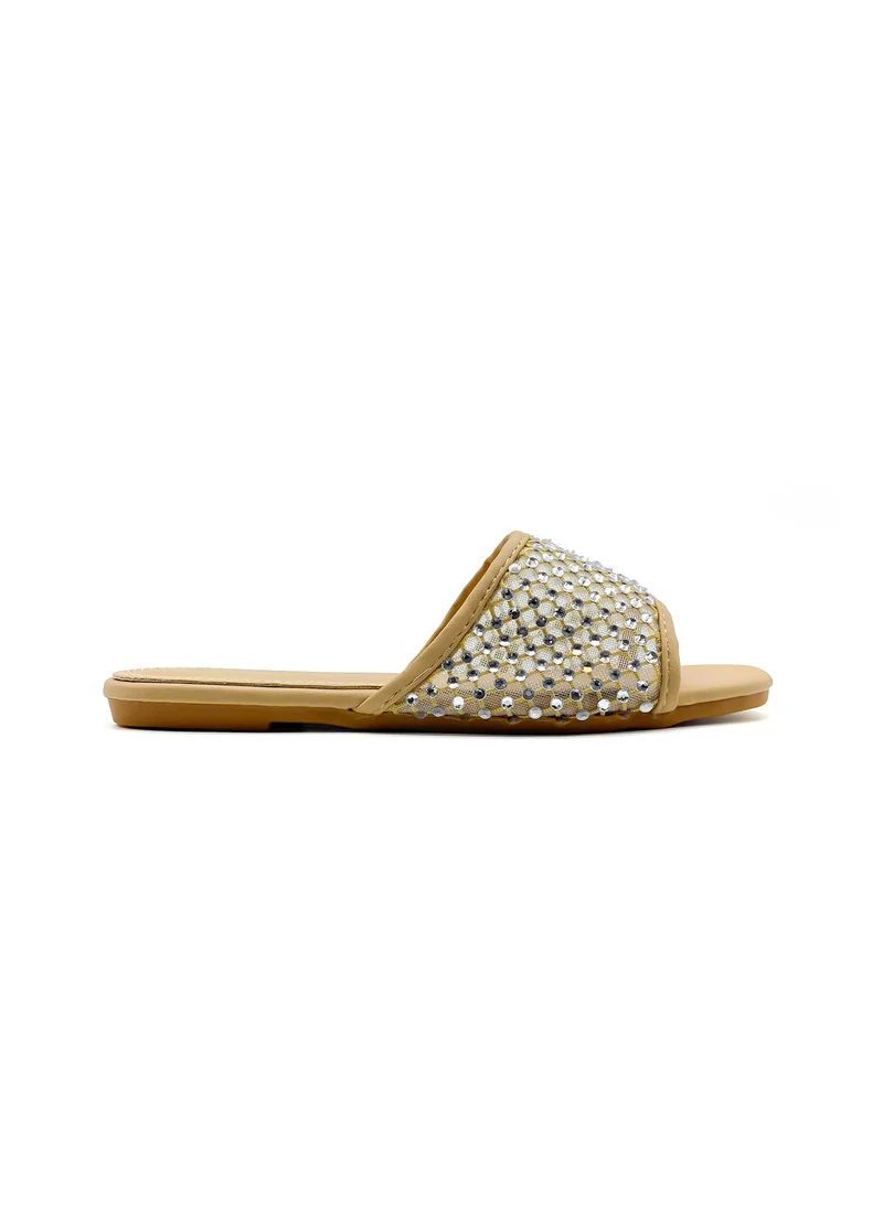 كيوبل Girls multi strap slide sandals