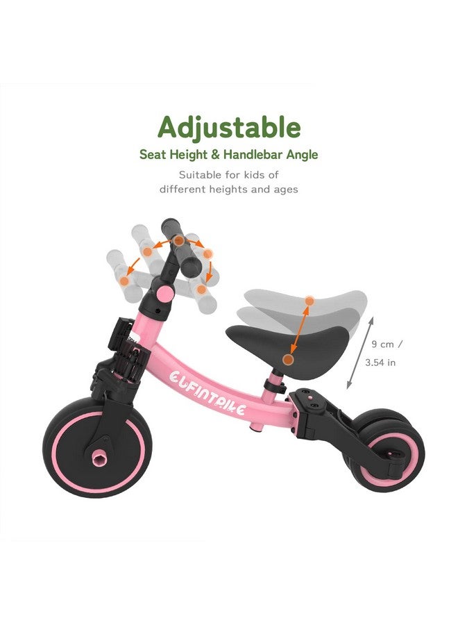 besrey 5 in 1 Toddler Bike for 1 Year to 4 Years Old Kids, Toddler Tricycle Kids Trikes Tricycle, Toys for Boy & Girl, Balance Training, Removable Pedals - Image 3