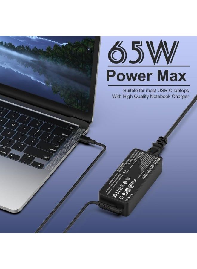 UMIXPRO 65W USB C Laptop Charger Power Supply Adapter for MacBook, Lenovo, HP, Dell, Asus, Samsung - Image 5