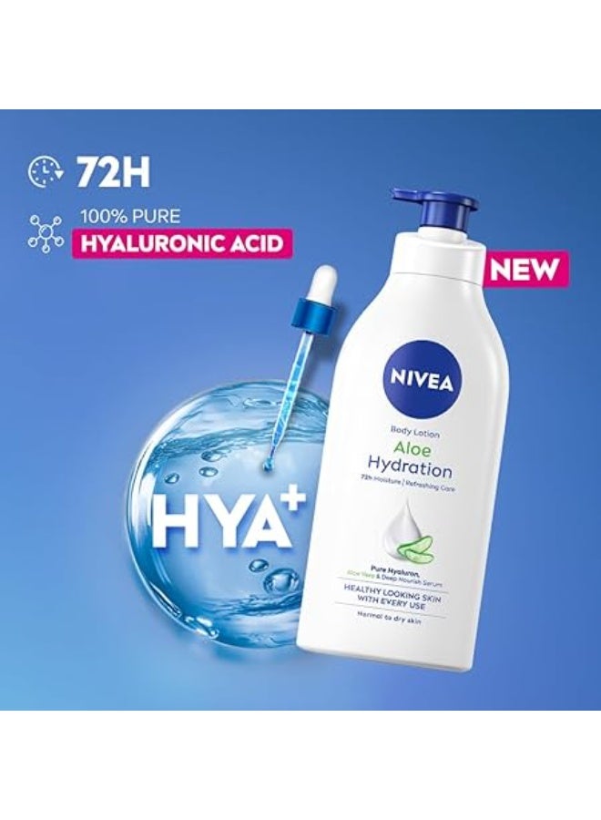 نيفيا لوشن ترطيب بالصبار للجسم – 600 مل | ترطيب يدوم حتى 72 ساعة - Image 4