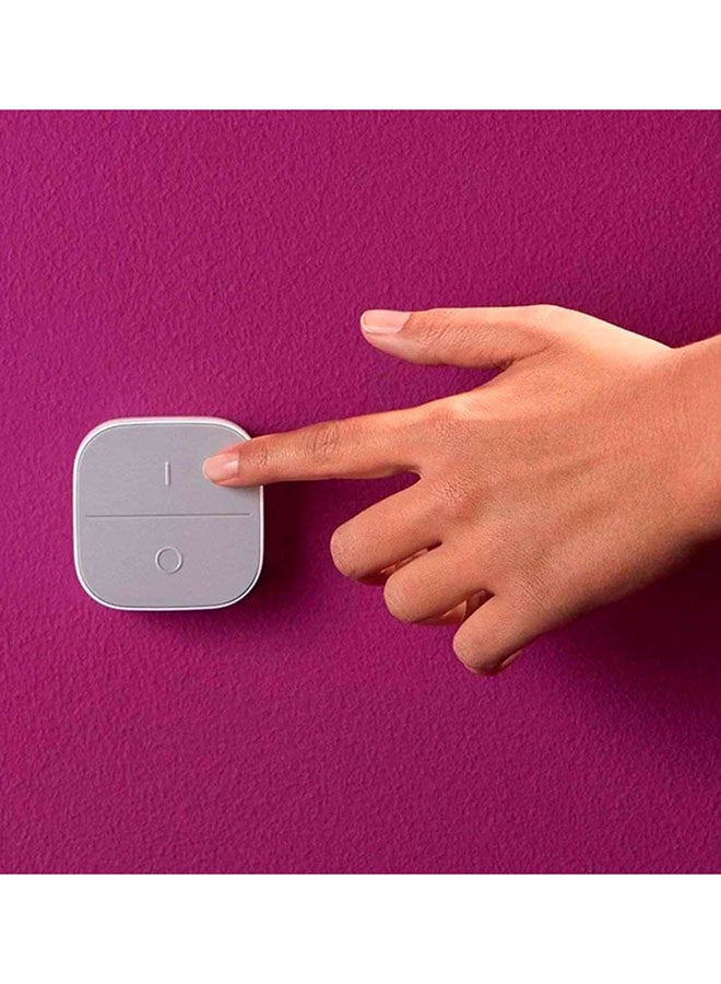 Wiz Portable Smart Button,Wireless Wall Switch for WiZ Smart Lights, Magnetic Back, Works with WiFi, Alexa & Google Assistant-Eu Plug - Image 4