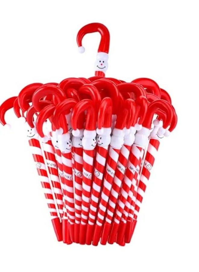 12 قطعة - قلم حبر جاف على شكل عصا حلوى - Image 1