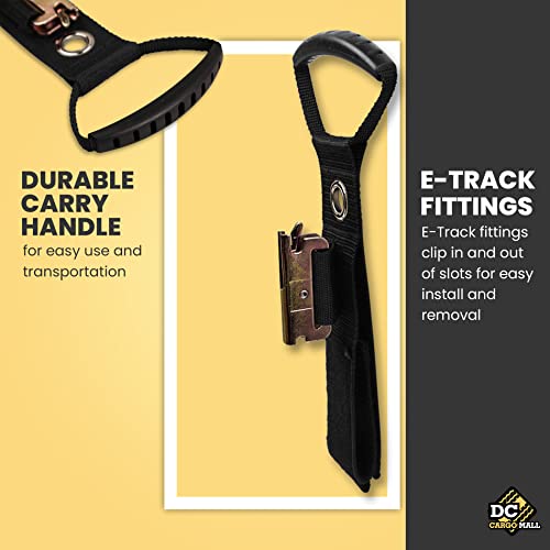 DC Cargo Mall DC Cargo Extension Cord Organizer E-Track Accessories for (Pack of 2) – Keep Cords, Cables, Hoses, Etrack Accessories Organized On E-Track - 17” Hook & Loop Closure Keeps Cables Secure - Image 2