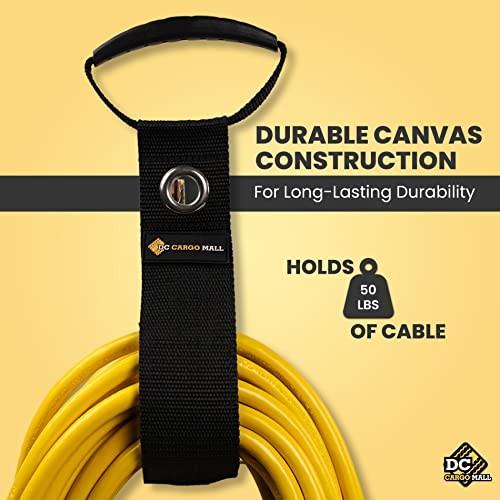 DC Cargo Mall DC Cargo Extension Cord Organizer E-Track Accessories for (Pack of 2) – Keep Cords, Cables, Hoses, Etrack Accessories Organized On E-Track - 17” Hook & Loop Closure Keeps Cables Secure - Image 3