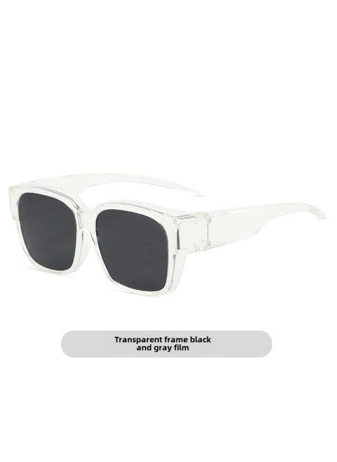 NIBEMINENT - Glasses Set Myopia Sunglasses Fashionable Clip Polarized Uv-proof Driving Special Ultra-light Frame For Women - Image 1