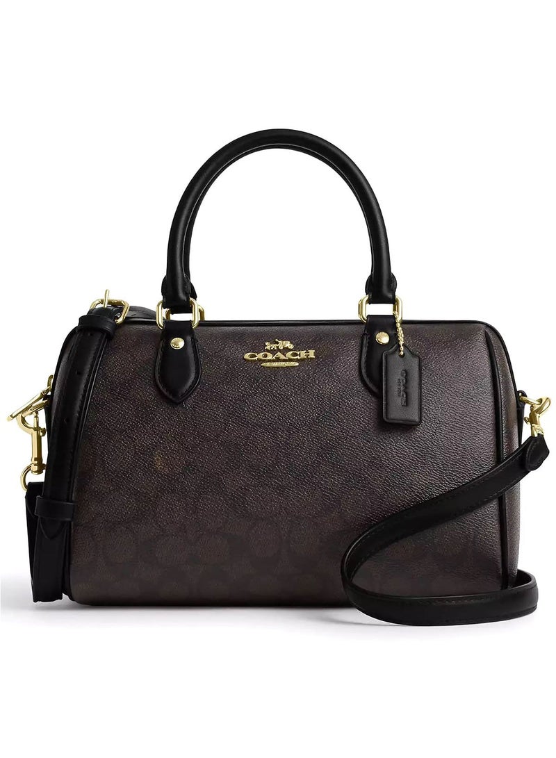 coachoutlet Coach Gold Walnut Black Women Handbag Cv961 - Image 1