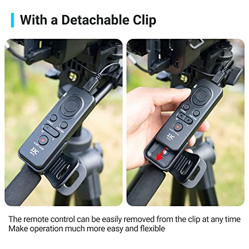 JJC External Camera Remote Control Replace RM-VPR1 with 39.4" Cable for Sony A1 II A7R V A7 IV A7S III II ZV-1 A6600 A6400 A6300 A6100 RX100 VII HDR-CX405 CX455 CX900 PXW-Z90V HXR-NX80 FDR-AX53 AX43 AX100 - Image 4