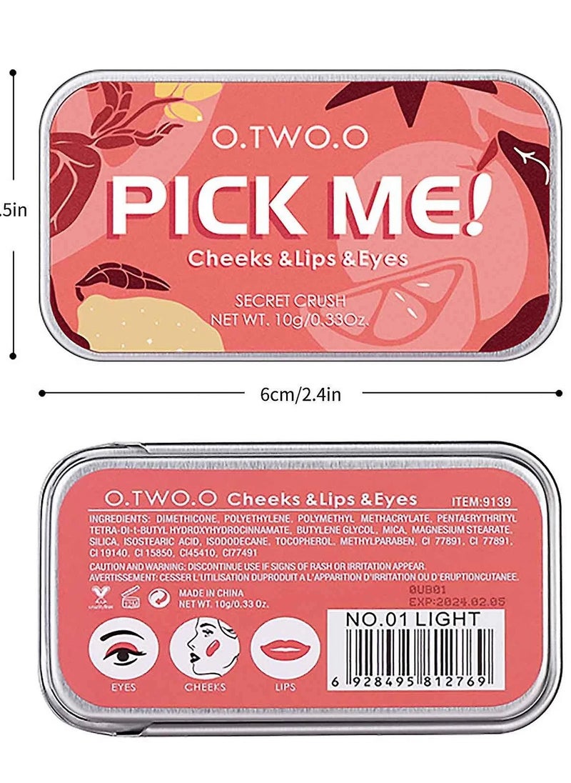 O.TWO.O Creamy blush for lips  cheeks and eyes 01 light from O.TWO.O or 10g  - Image 4