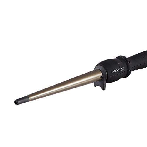 IKONIC Professional Conical Tong Hair Curler - CNT 25mm with Ceramic Barrel for all hair types (Black) for Salon Finish Hair Styling - Image 2