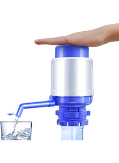 Generic Hand Pump For 5-Gallon Water Bottles, Portable Manual Drinking Water Dispenser In Blue With Protective Spout Cover, Compatible With Most 2-6 Gallon Water Coolers  - Image 1