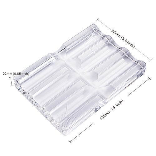 LONGWIN Office Supplies Crystal Fountain Pen Holder Desktop Organizer - Image 3