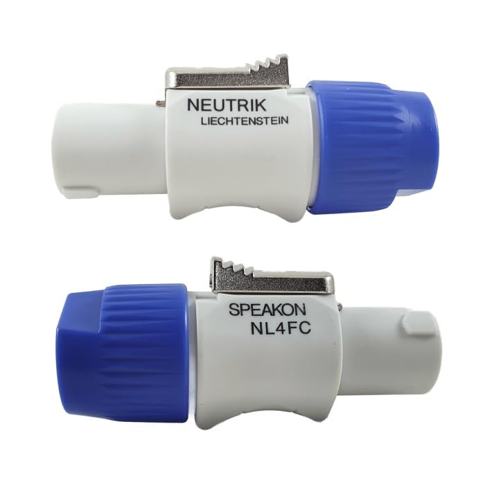 DMX Speakon neutrik NL4FC 4 PIN Connector Male Twist Lock Loudspeaker Connectors Sound xlr Pack of 4 - Image 1