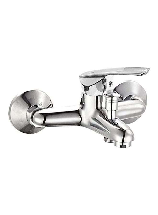 NIBEMINENT Cold And Hot Shower Mixer Faucet Silver 15x0.3x20cm 