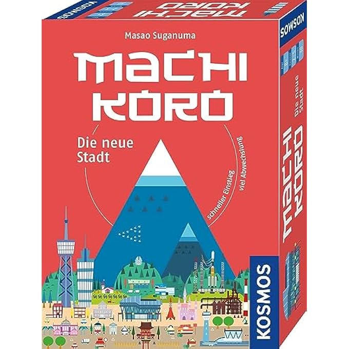 KOSMOS 683344 Machi Koro  The New City Quick Assembly  Lots of Fun Compact Game with Cards and Dice for 2 to 4 People from 8 Years Board Game - Image 1