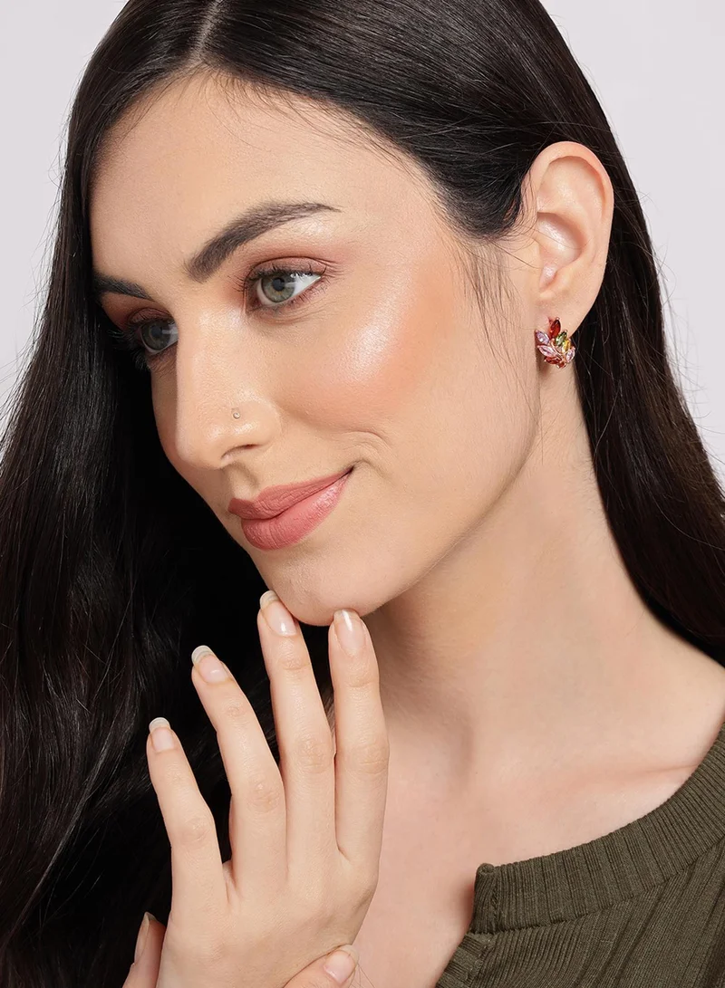SOHI Contemporary Artificial Hoop Earring Jewellery