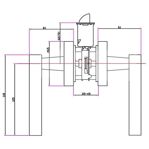 Design House 580951 Eastport Contemporary Passage Hall and Closet Door Lever Satin Nickel - Image 3