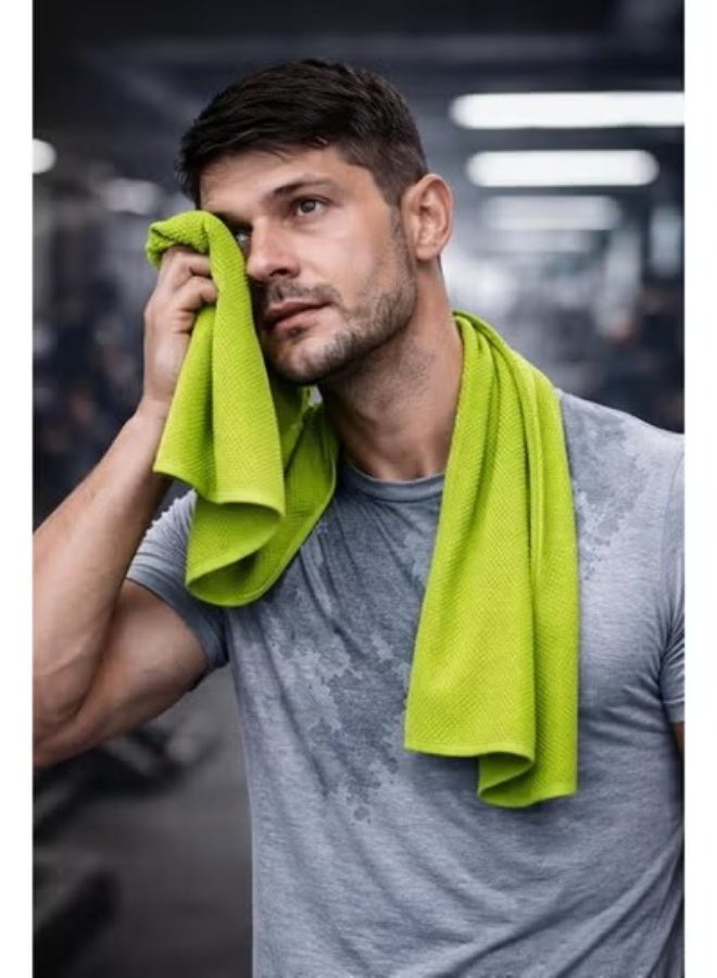 1PC Cooling Microfiber Towel for Workout & Sports, Quick Dry Sweat Towel with Instant Cooling Effect for Gym, Running, Yoga, Travel & Outdoor Activities - Random Color - Image 4