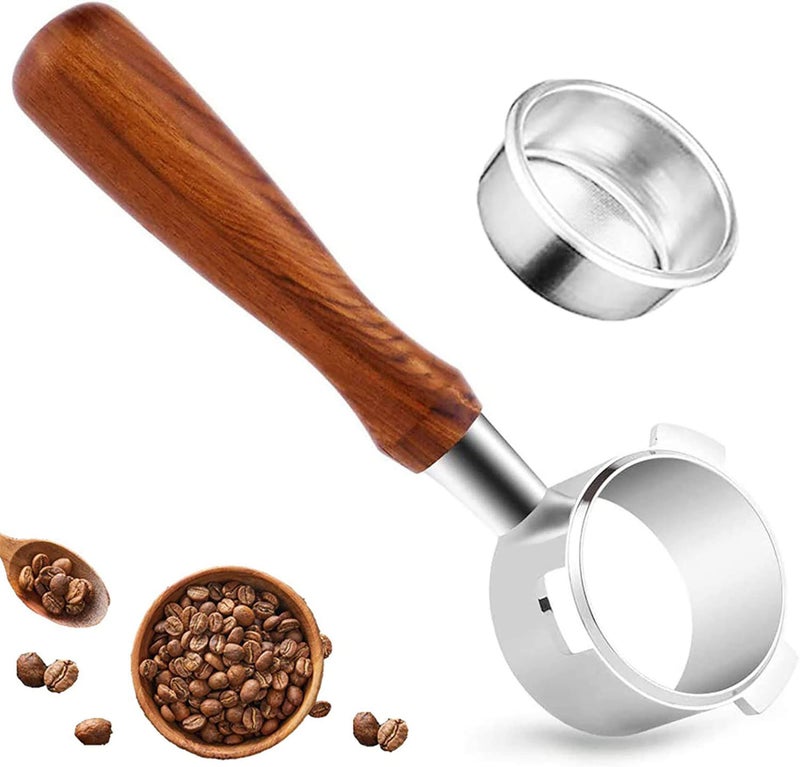 54mm Coffee Bottomless Portafilter Compatible with Breville Barista Bes 870878880 Replacement Parts Bottomless Portafilterbrown