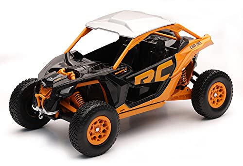 NewRay New Ray CanAm Maverick X3 XRC Turbo ATV Orange and Black 118 Diecast Model - Image 1