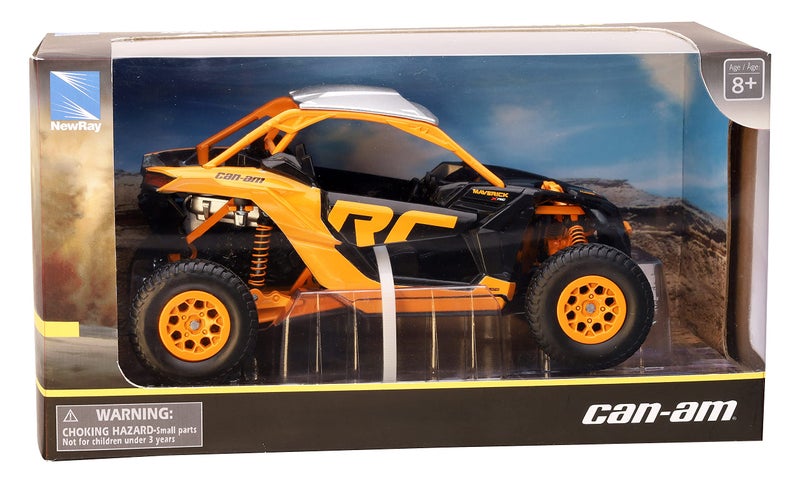 NewRay New Ray CanAm Maverick X3 XRC Turbo ATV Orange and Black 118 Diecast Model - Image 3