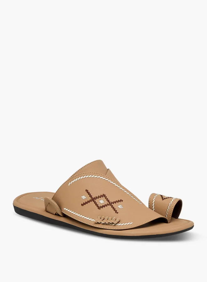 Al Waha Embroidered Slip-On Arabic Sandals