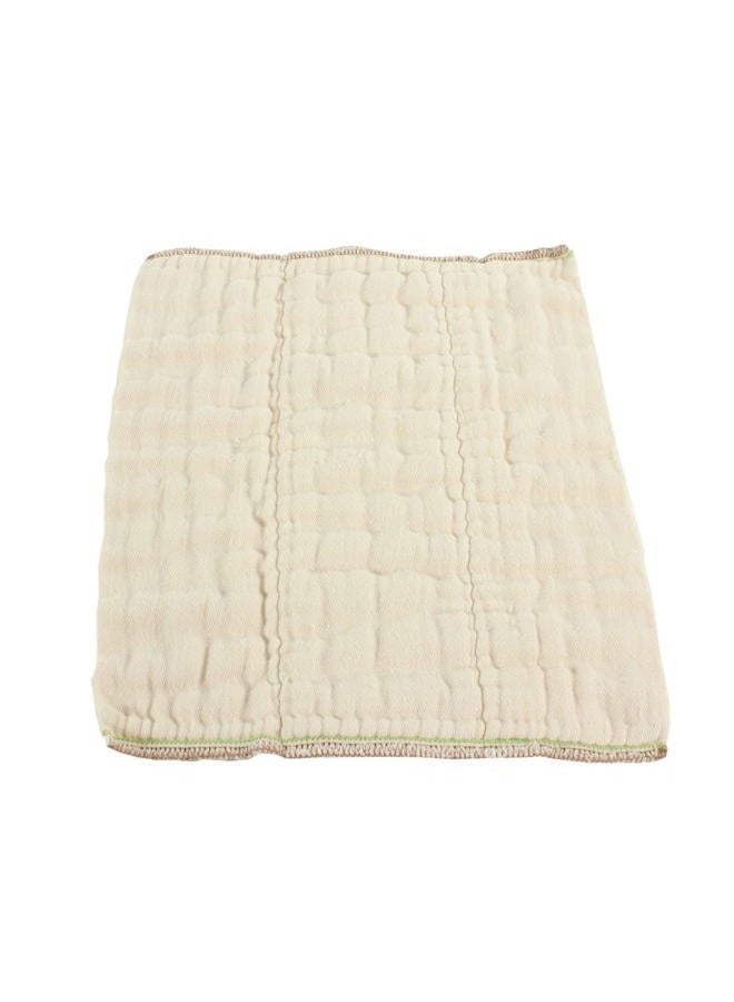 OsoCozy Organic Cotton Prefold Cloth Diapers Traditional Fit Small 4x8x4 Layering (6pk) - Super-Soft, Thick, Absorbent and Durable. Unbleached Natural Color, Fits 7-15 lbs. - Image 3