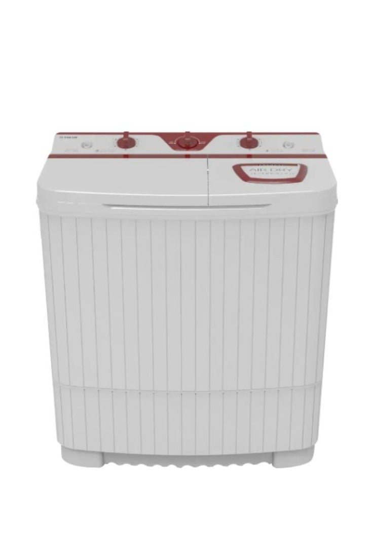 Fresh Modena FWT500 NC Top Load Half Automatic Washing Machine, 5 kg, Burgundy White