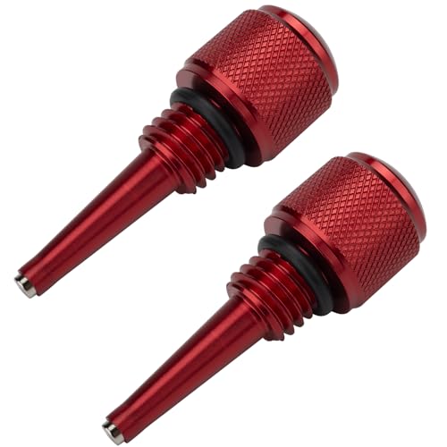 JZYUSHUA 2Pcs Replacement Magnetic Dipstick for Inverter Generators, Compatible with Predator, Wen, Yamaha (Red) - Image 1