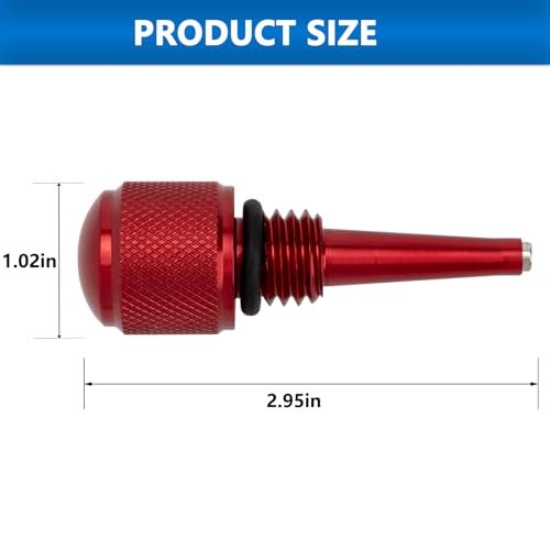 JZYUSHUA 2Pcs Replacement Magnetic Dipstick for Inverter Generators, Compatible with Predator, Wen, Yamaha (Red) - Image 3