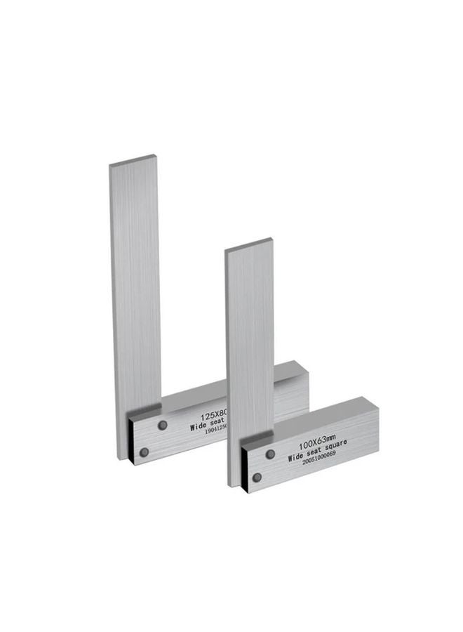 125x80mm Precision Hardened Steel Right Angle Ruler Engineer Set Machinist Square - Image 4