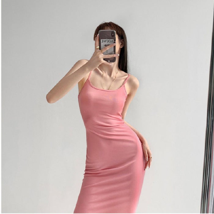 Sultry Bodycon Mermaid Dress Summer Brown  - Image 2