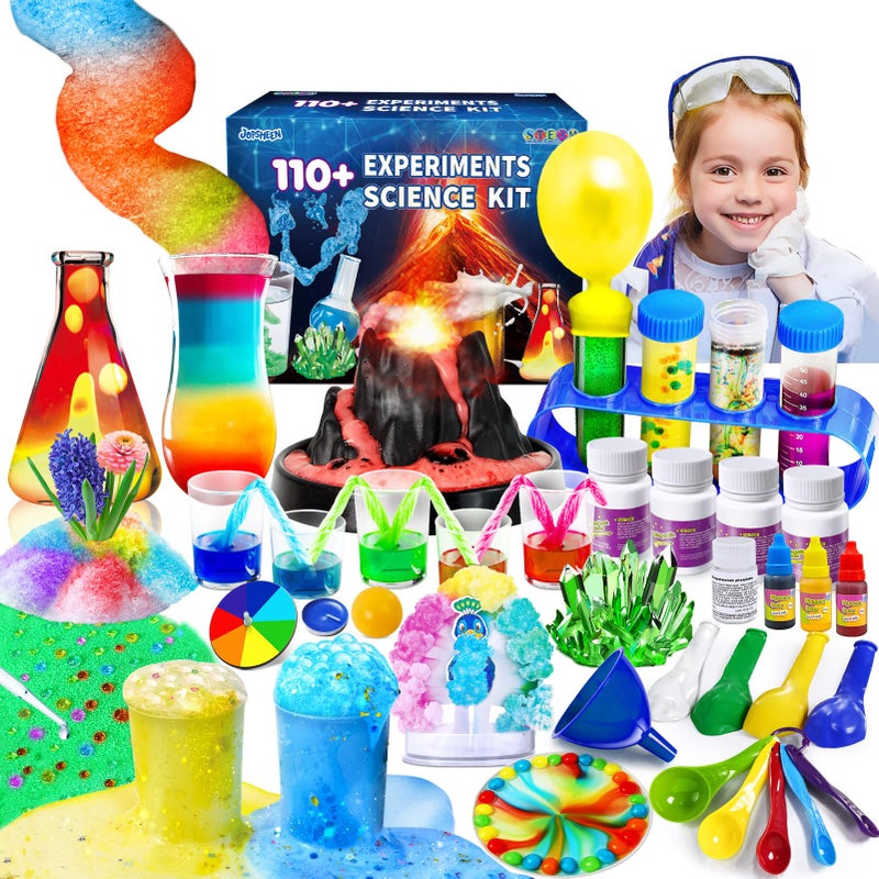 JOPSHEEN 110 Science Experiments Kits for Kids Science Projects STEM Activies Toys Gifts for Boys Girls Volcano Eruption Chemistry Set and More Scientist Educational Toys - Image 3