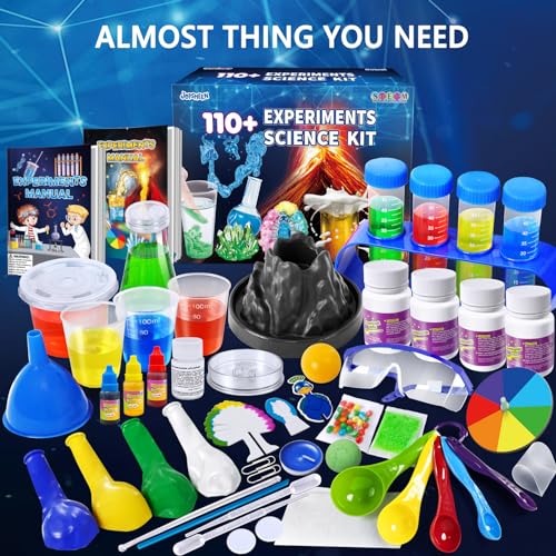 JOPSHEEN 110 Science Experiments Kits for Kids Science Projects STEM Activies Toys Gifts for Boys Girls Volcano Eruption Chemistry Set and More Scientist Educational Toys - Image 5