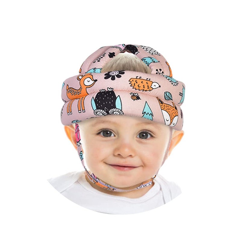 Umtiti Baby Adjustable Helmet, Lightweight and Soft, Great for Baby Learning to Walk and Crawl. Forest,Pink - Image 5