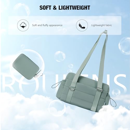 ROULENS Small Gym Bag for Women 2 Set Mini Gym Duffle Bag with Wet Compartment and Coin Wallet, Gym Tote Bag for Workout/Sport/Travel - Image 5
