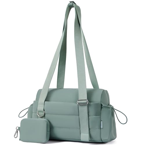 ROULENS Small Gym Bag for Women 2 Set Mini Gym Duffle Bag with Wet Compartment and Coin Wallet, Gym Tote Bag for Workout/Sport/Travel - Image 1