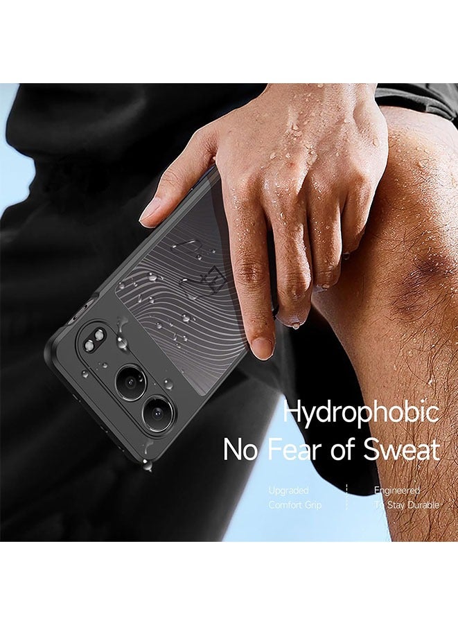 Muyixin Case for OnePlus Nord 4 Slim-Fit Anti-fingerprint Matte Texture Phone Cover -Black - Image 4