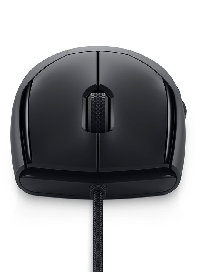 إليانوير ماوس الألعاب السلكي Alienware AW320M (أسود) مع 6 أزرار، معايرة تلقائية 19000 DPI، إضاءة AlienFX، 60 مليون نقرة، عجلة تمرير - Image 3