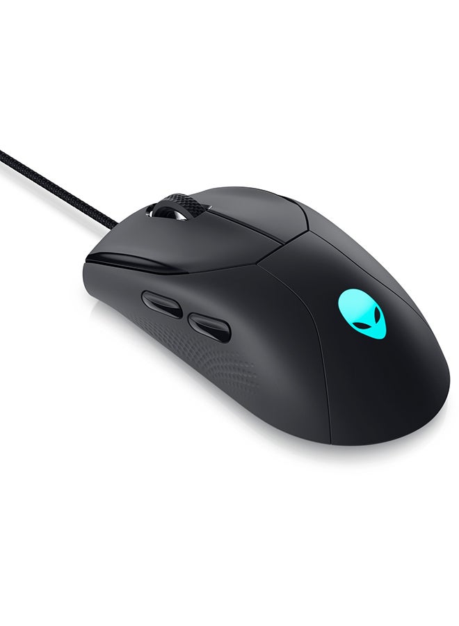 إليانوير ماوس الألعاب السلكي Alienware AW320M (أسود) مع 6 أزرار، معايرة تلقائية 19000 DPI، إضاءة AlienFX، 60 مليون نقرة، عجلة تمرير - Image 4