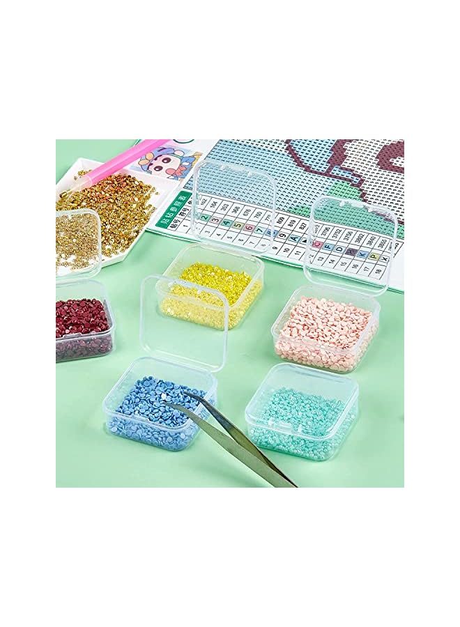 The Bros 15pcs Mini Bead Organizer,Clear Plastic Organizer Box,Craft Organizers And Storage for Beads, Jewelry and Craft Supplies - Image 5