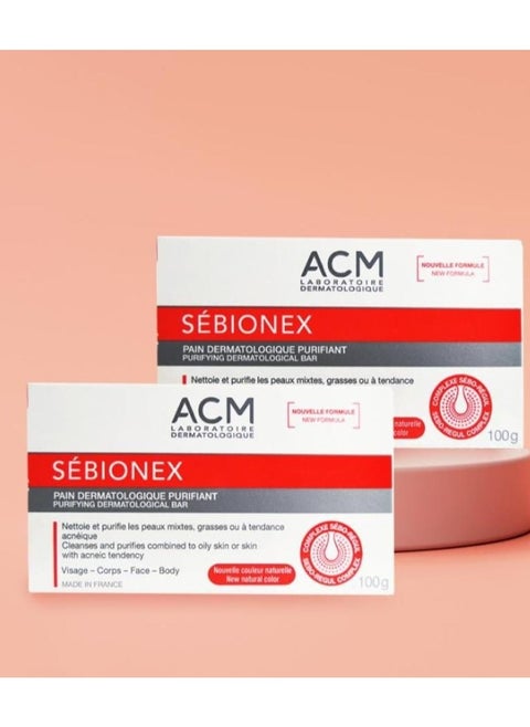 Acm Sebionex Pack Of 2 Purifying bar 100g