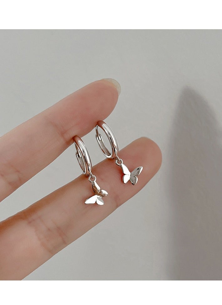 xozgdovg Fairy little fresh butterfly earrings drop girl  - Image 1