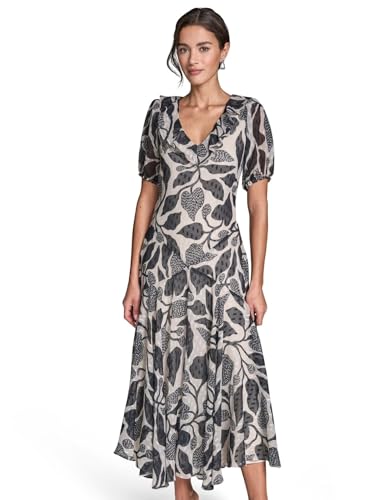 BCBGeneration BCBG Women's Dress, Black/Whisper White, 10 - Image 4