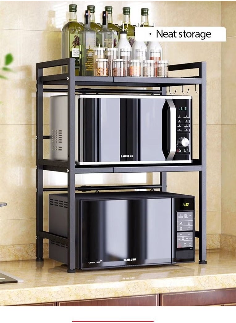 MIXDE Expandable microwave oven rack, black  - Image 2